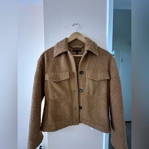 COPY - Banana Republic Cozy Curly Sherpa Chestnut Jacket
